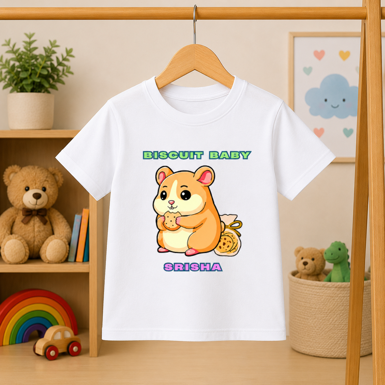 Biscuit Baby Custom Kids Name Tee