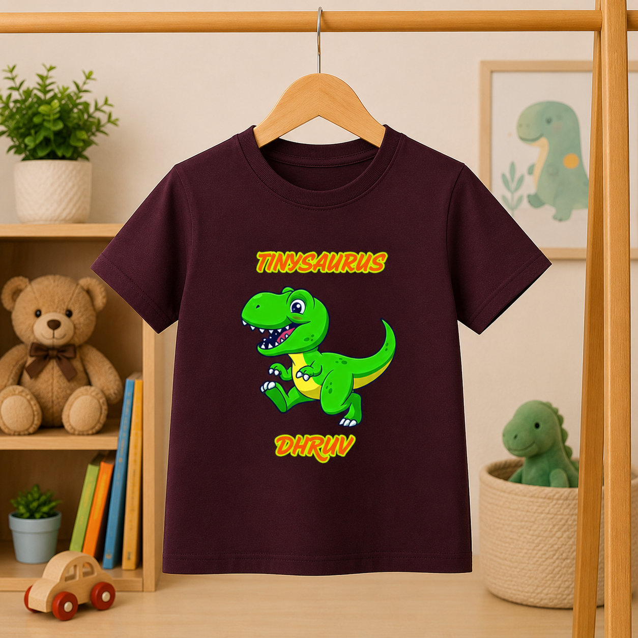 Tinysaurus Custom Kids Name Tee