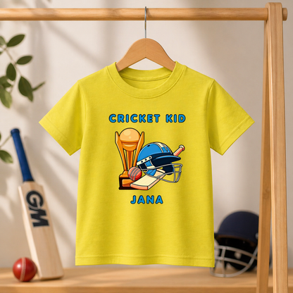 Cricket Kid Custom Name Tee