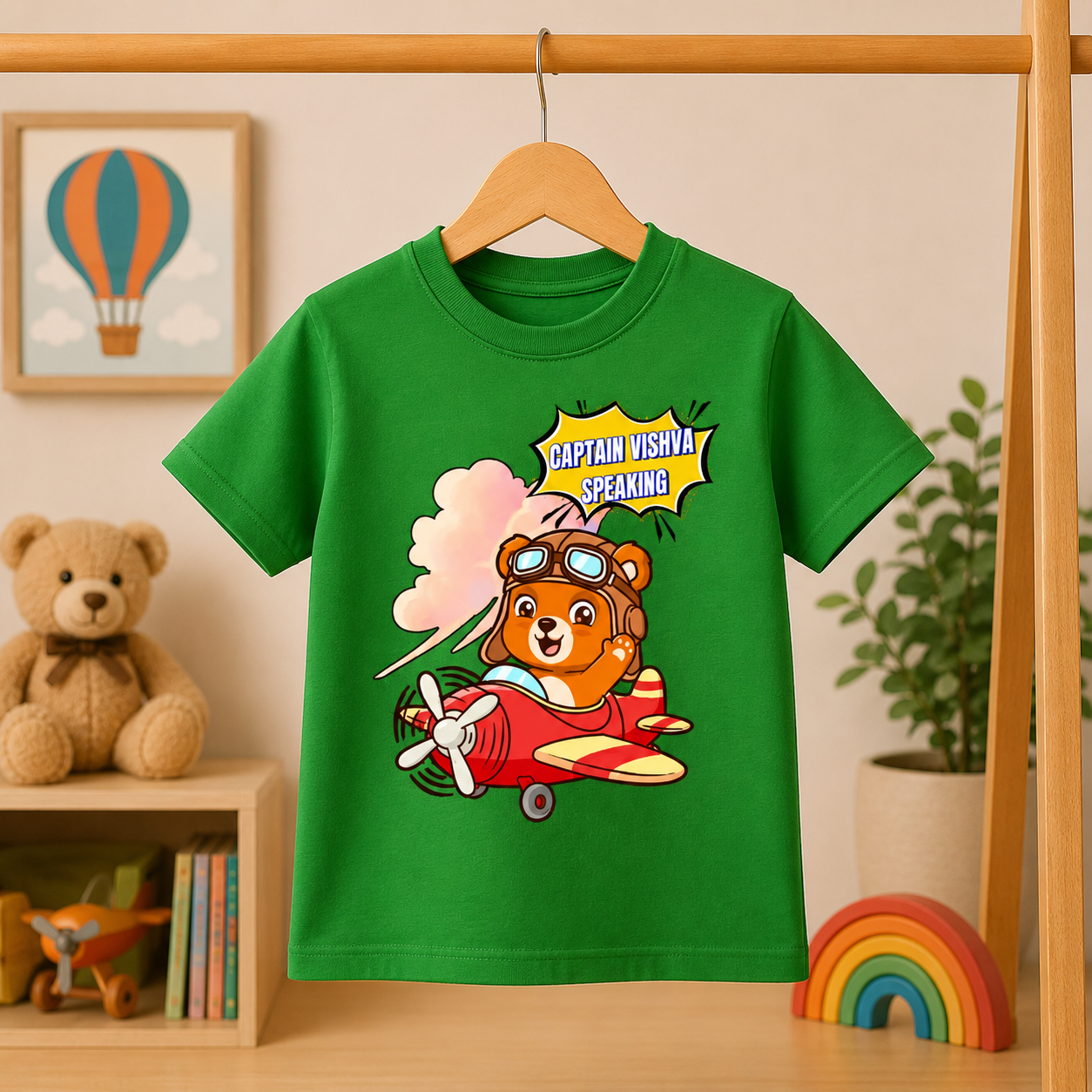 Captain Speaking Kids Personalized Tee