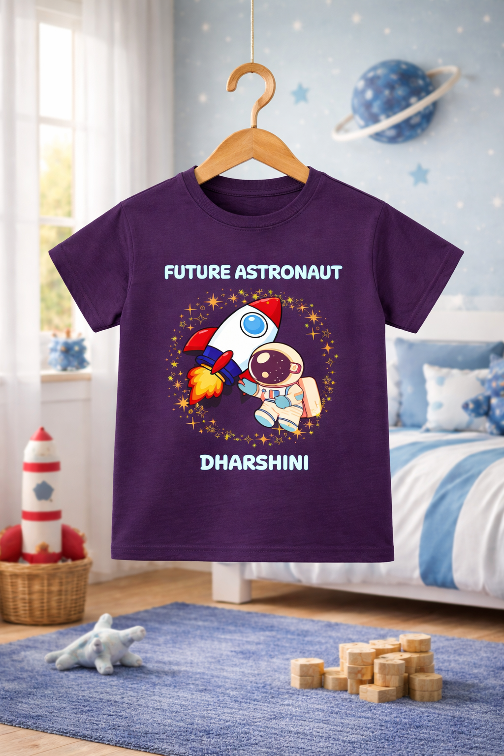 Future Astronaut Custom Kids Name Tee
