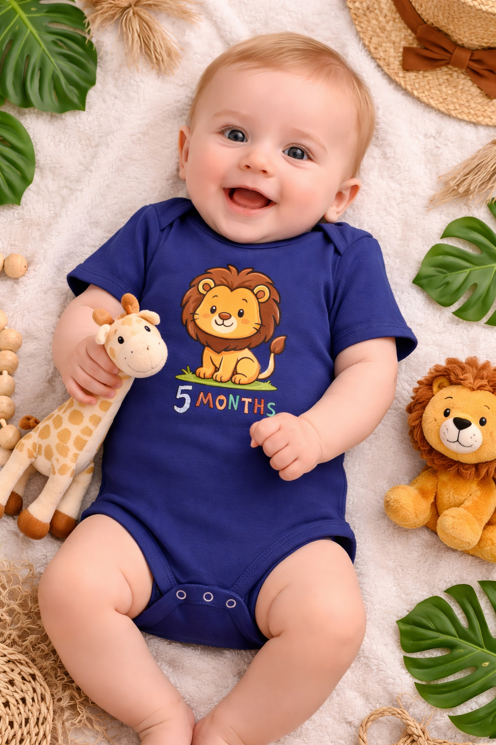 Little Lion – 5 Month Baby Milestone Romper