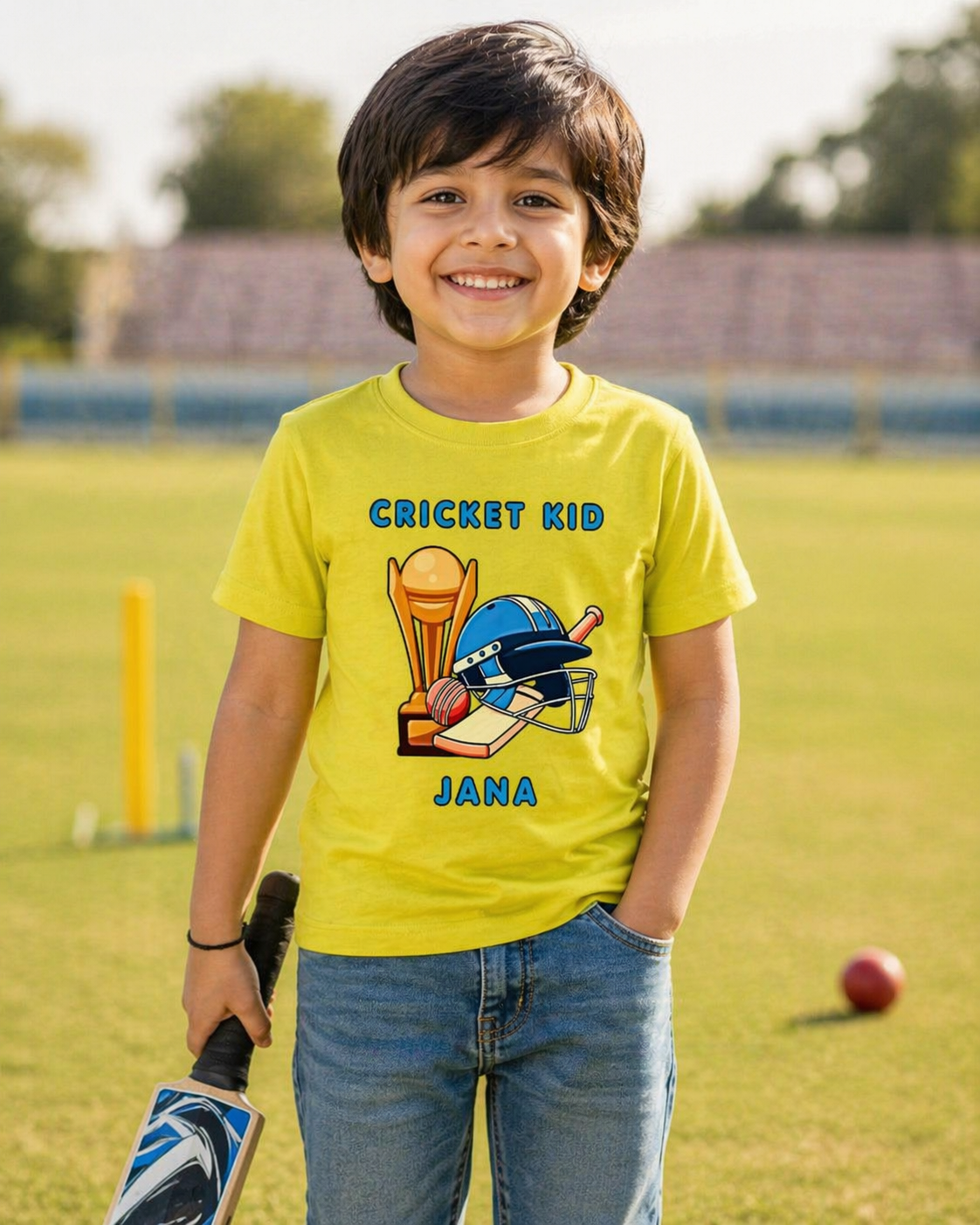 Cricket Kid Custom Name Tee