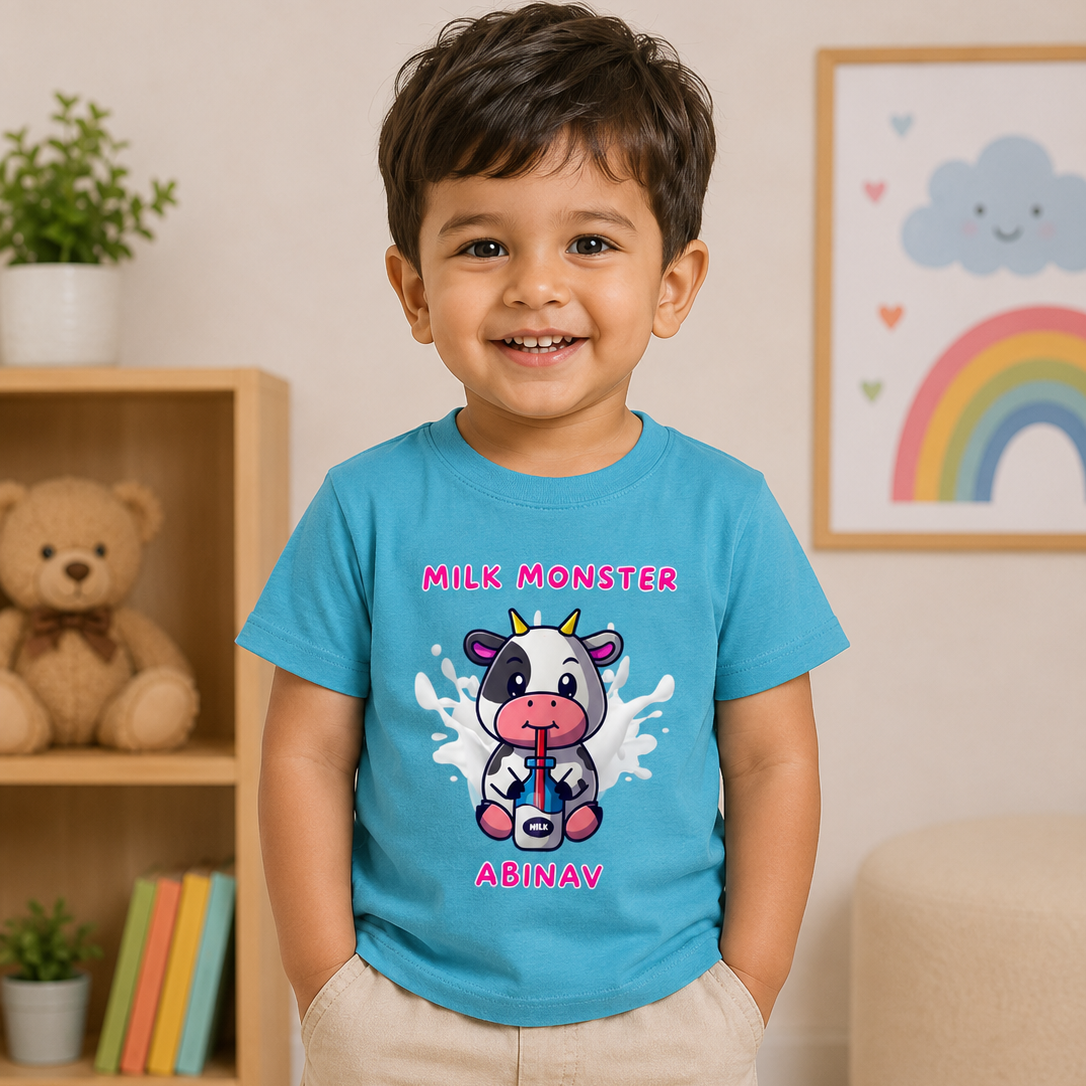 Milk Monster Custom Kids Name Tee