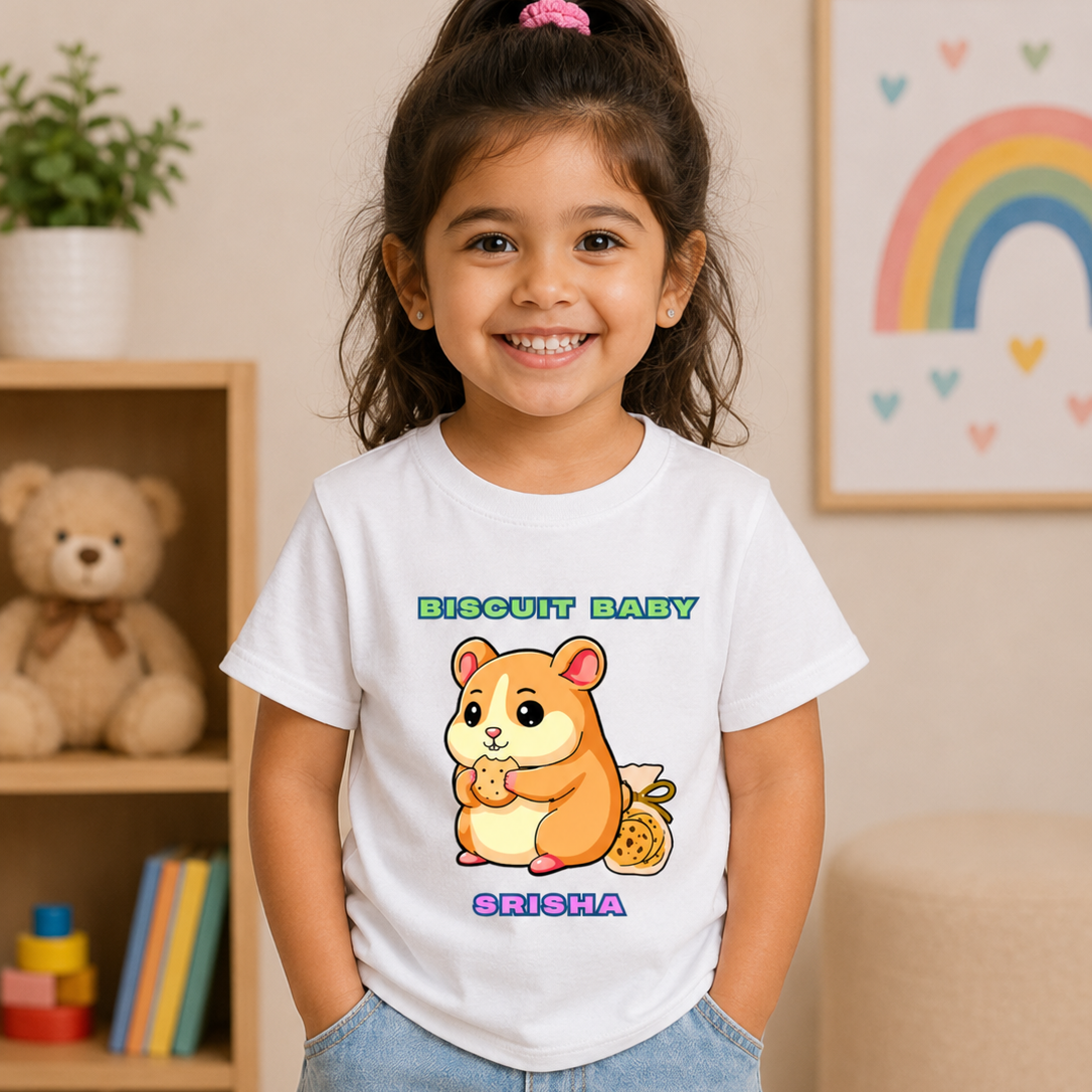 Biscuit Baby Custom Kids Name Tee