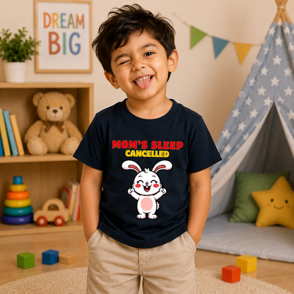 Mom's Sleep Cancelled Kids Tee