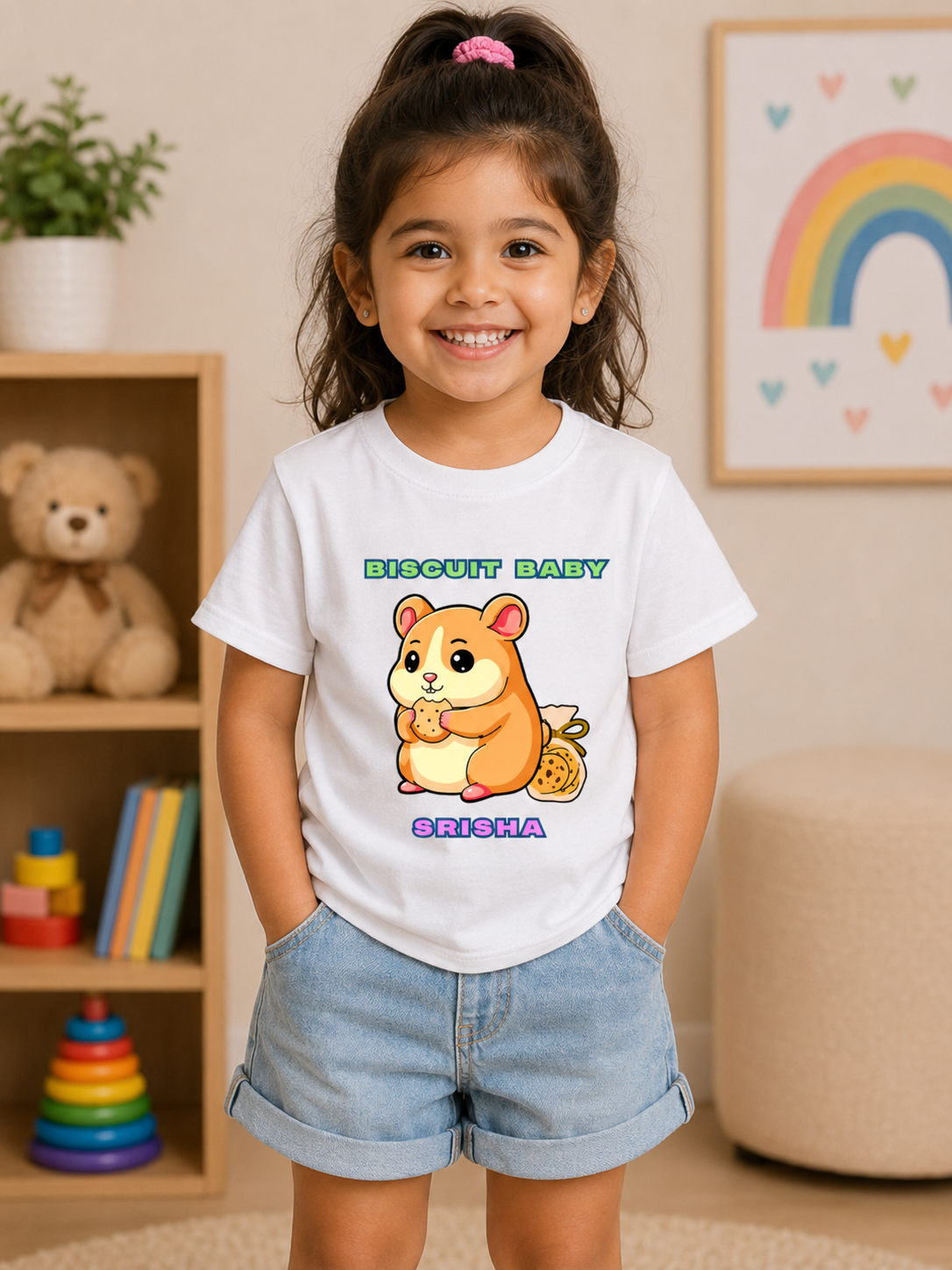 Biscuit Baby Custom Kids Name Tee