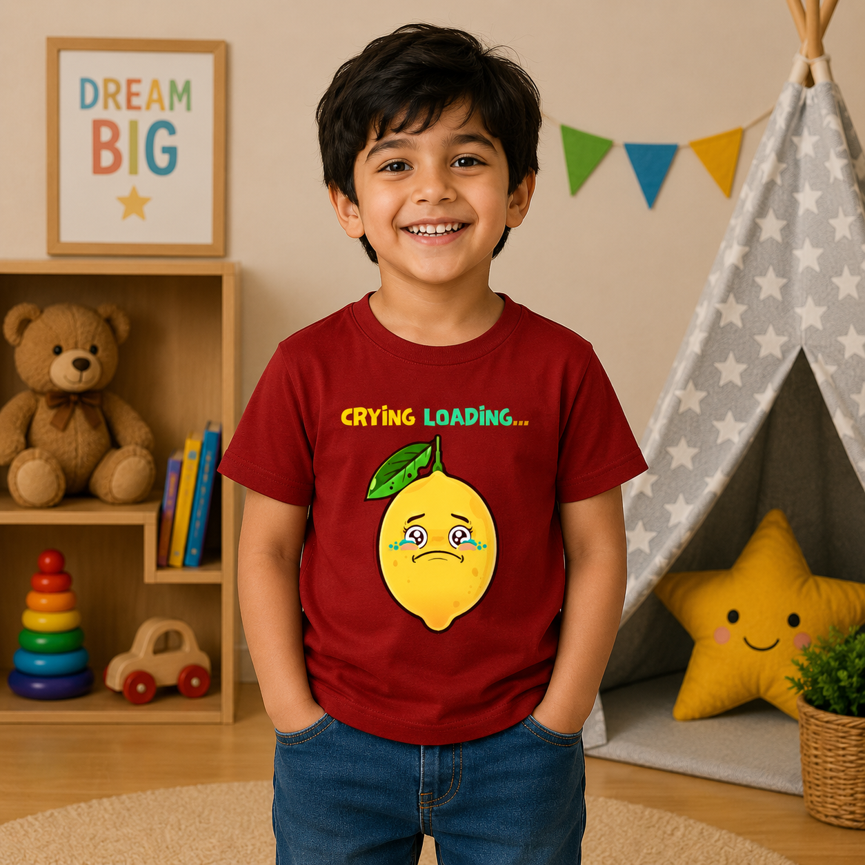 Crying Loading Kids Tee
