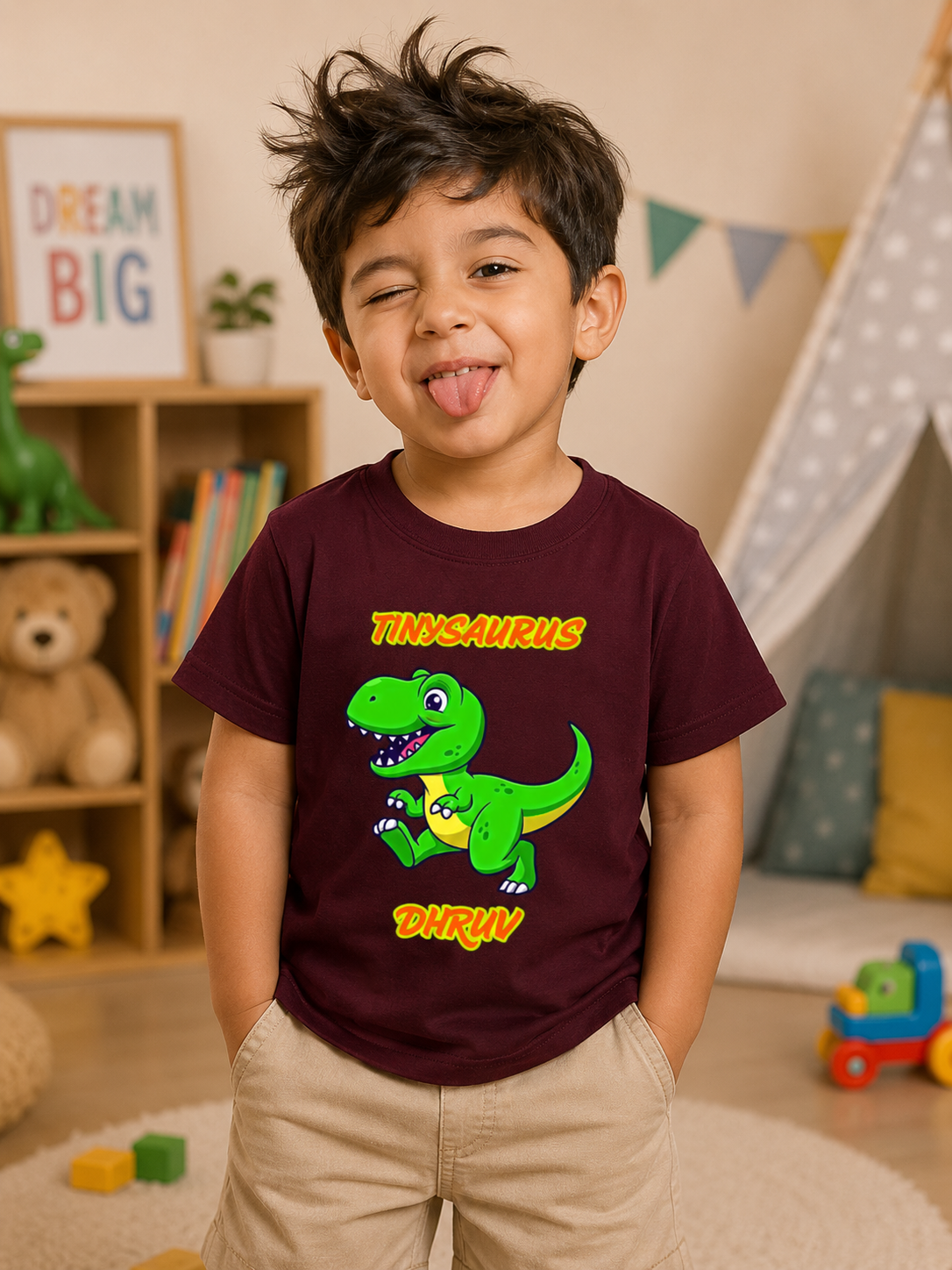 Tinysaurus Custom Kids Name Tee