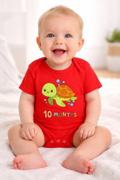 Little Turtle – 10 Month Baby Milestone Romper