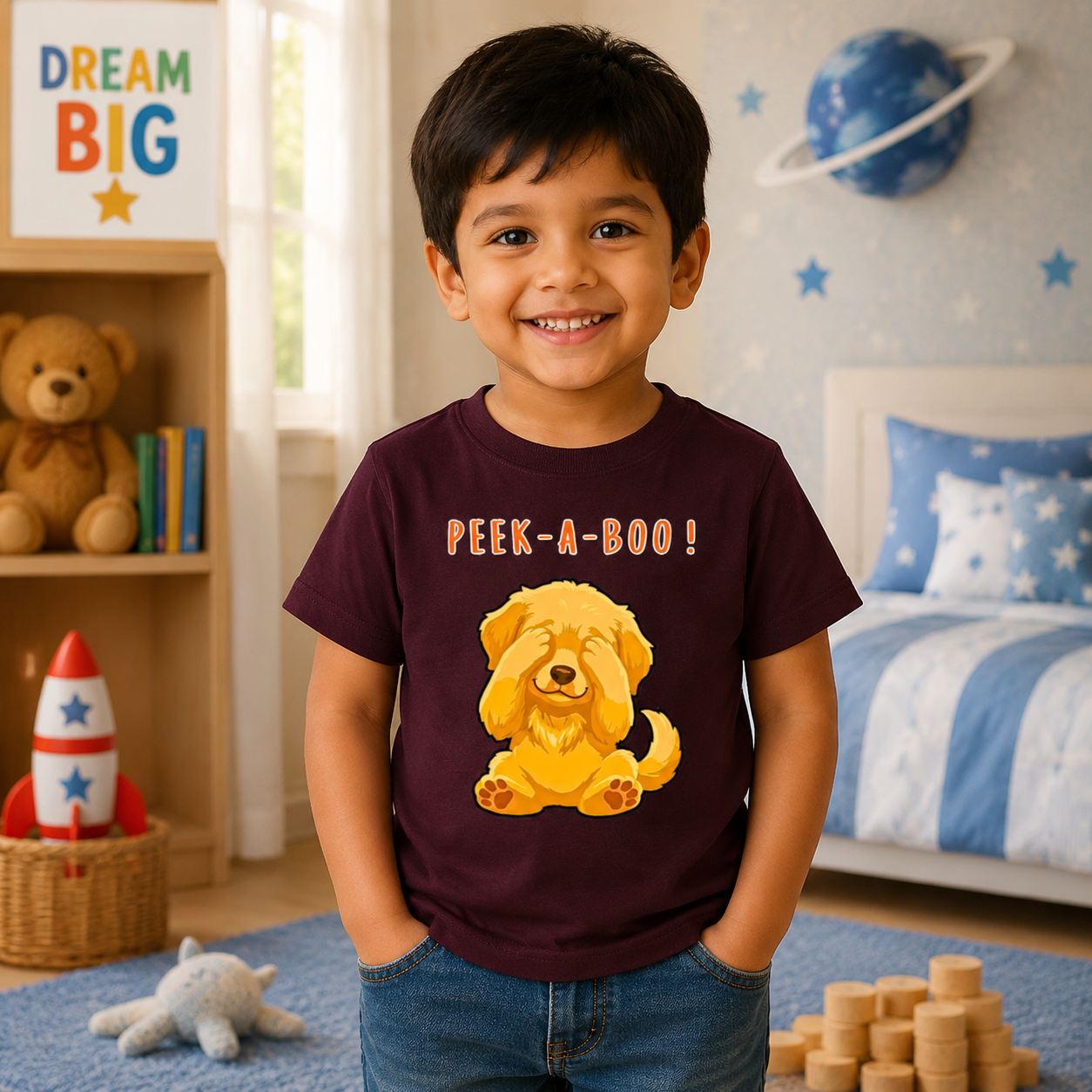 Peek-A-Boo KIds Tee