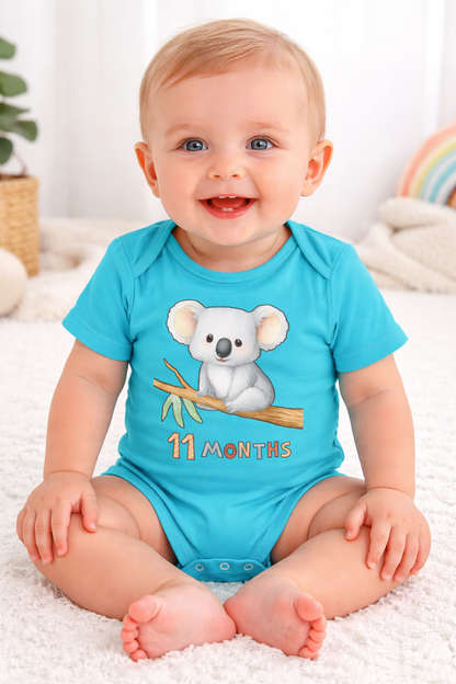 Little Koala – 11 Month Baby Milestone Romper