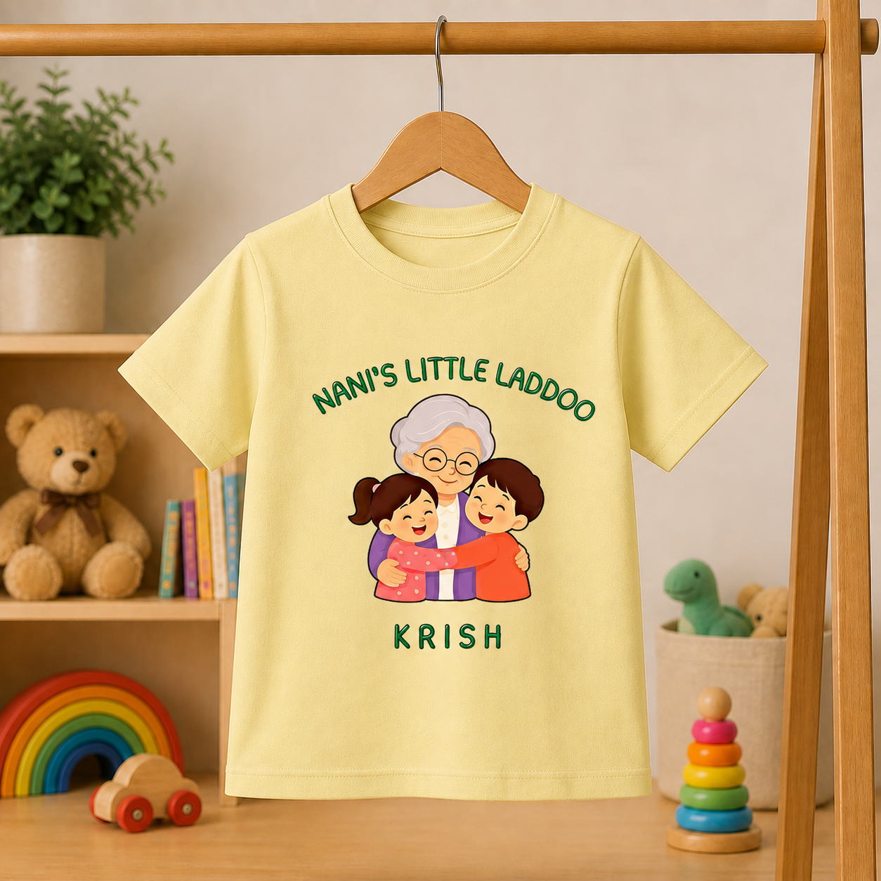 Nani’s Little Laddoo Custom Kids Name Tee