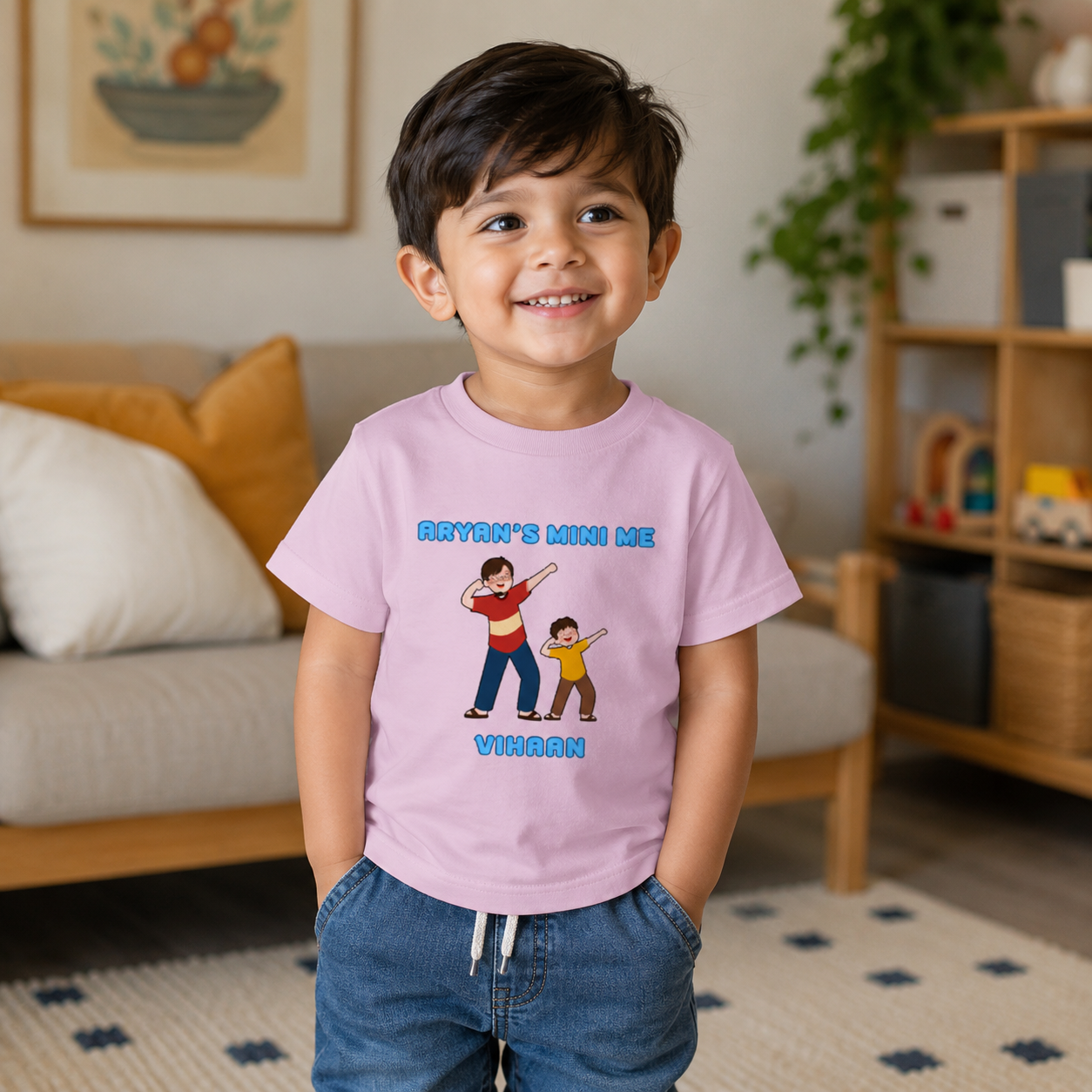 Personalized Father Son Mini Me Kids Tee