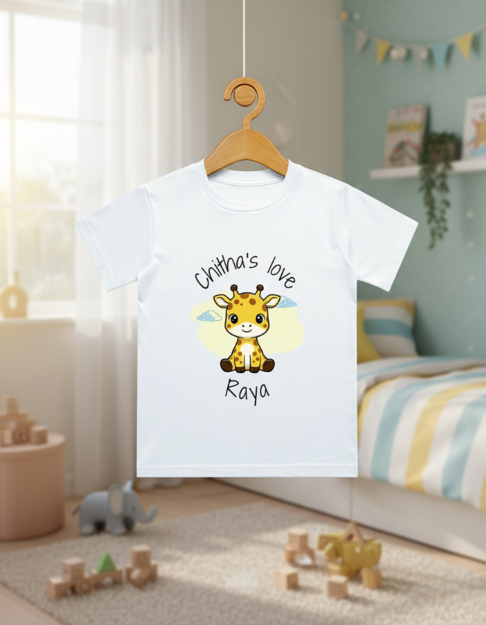 Chitha's Love Custom Kids Name Tee