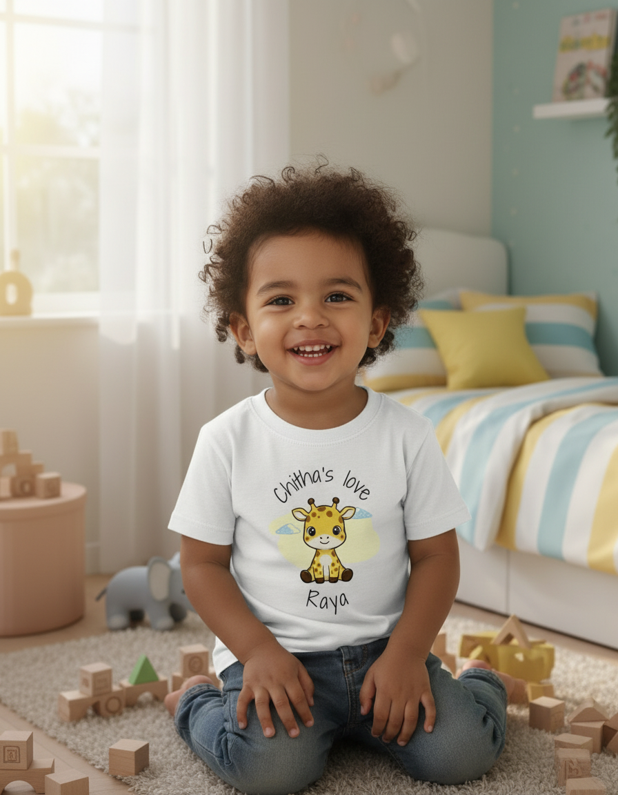 Chitha's Love Custom Kids Name Tee