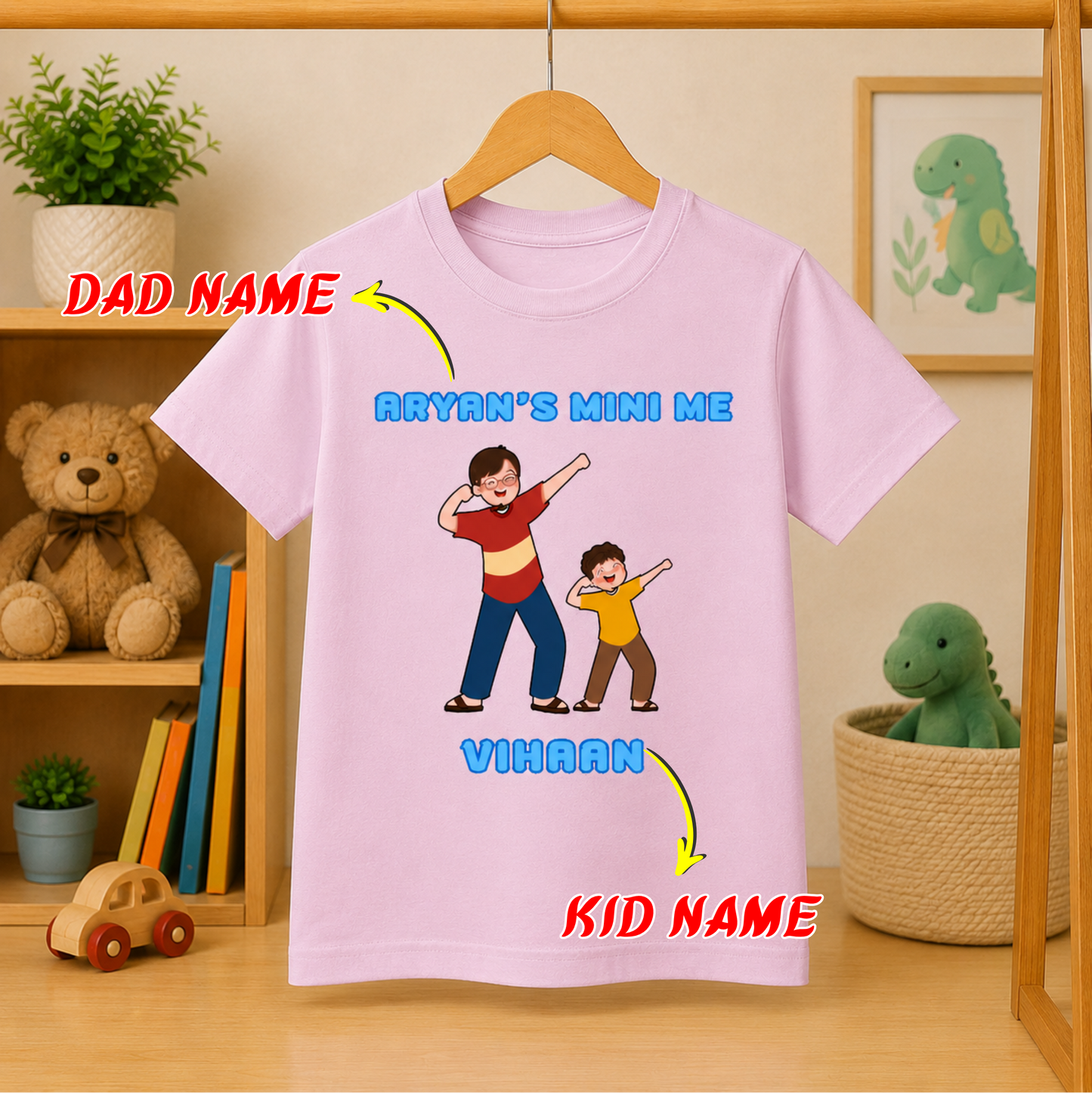 Personalized Father Son Mini Me Kids Tee