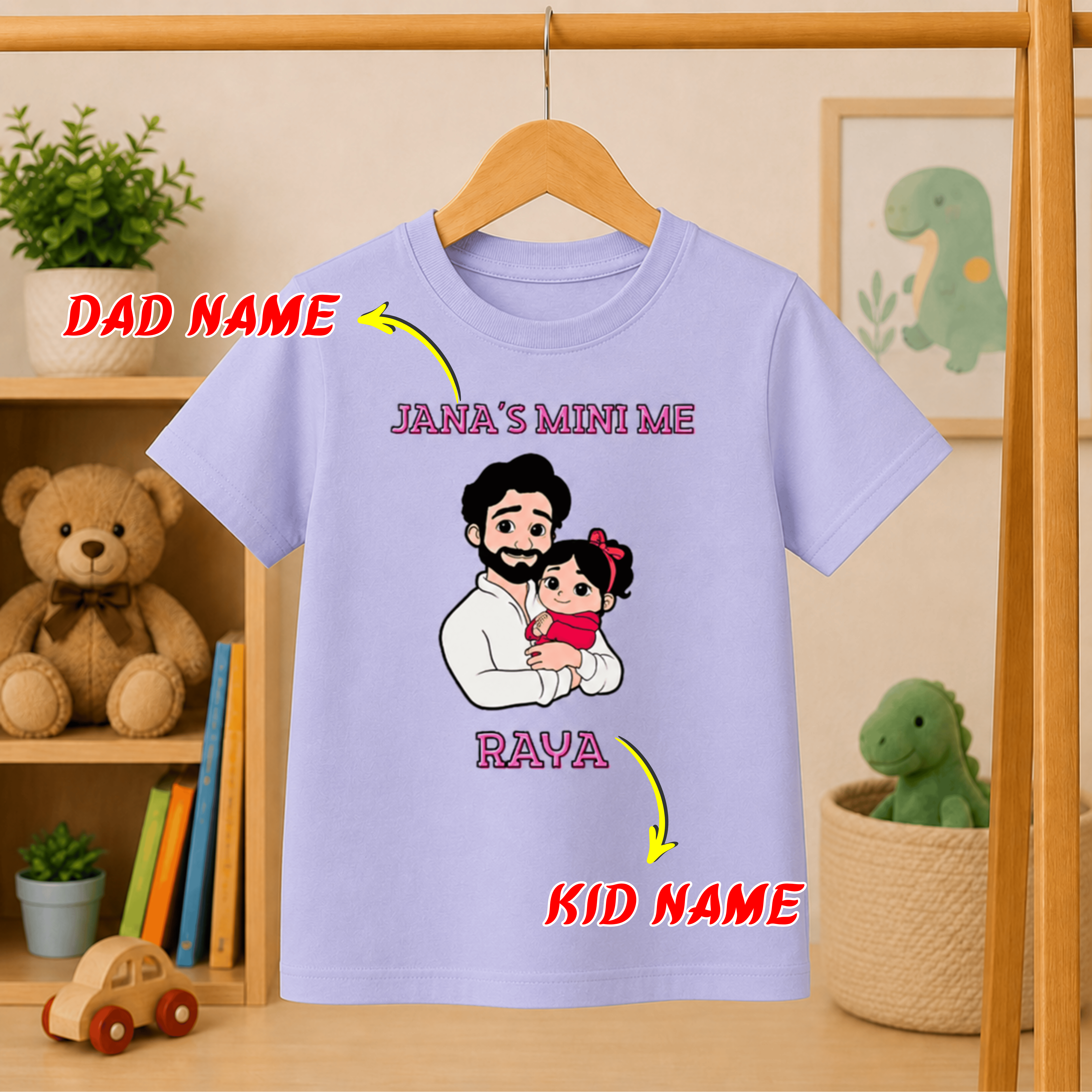 Personalized Father Daughter Mini Me Kids Tee
