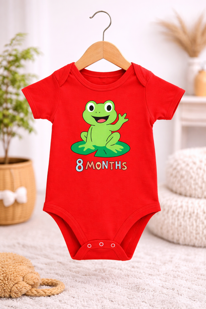 Happy Frog – 8 Month Baby Milestone Romper