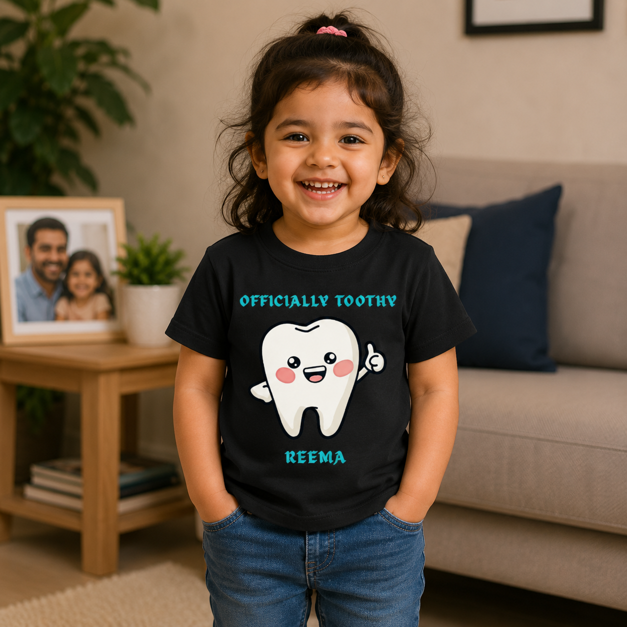 Officially Toothy Custom Kids Name Tee
